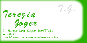 terezia goger business card